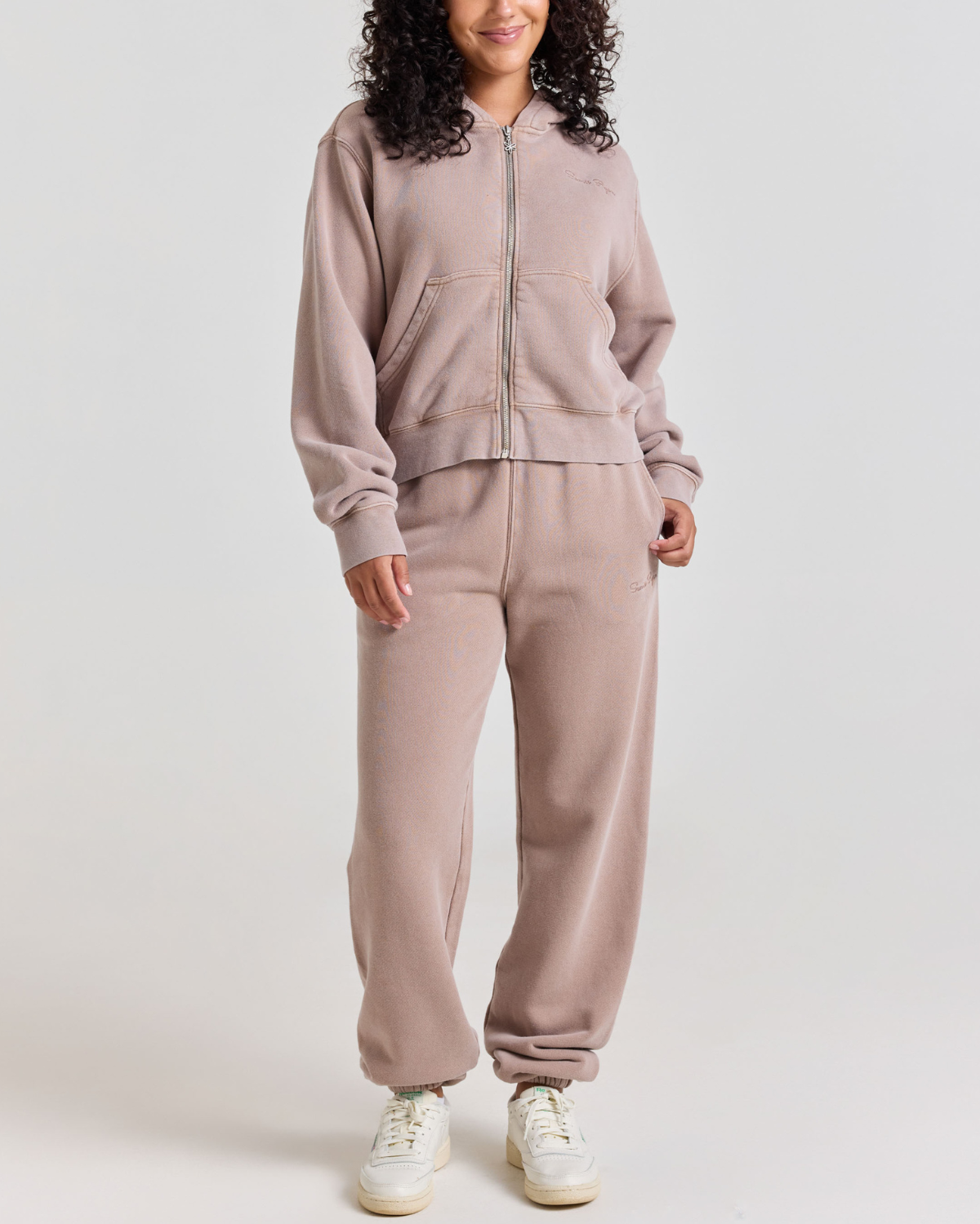 Stone Wash Sweatpants, Taupe