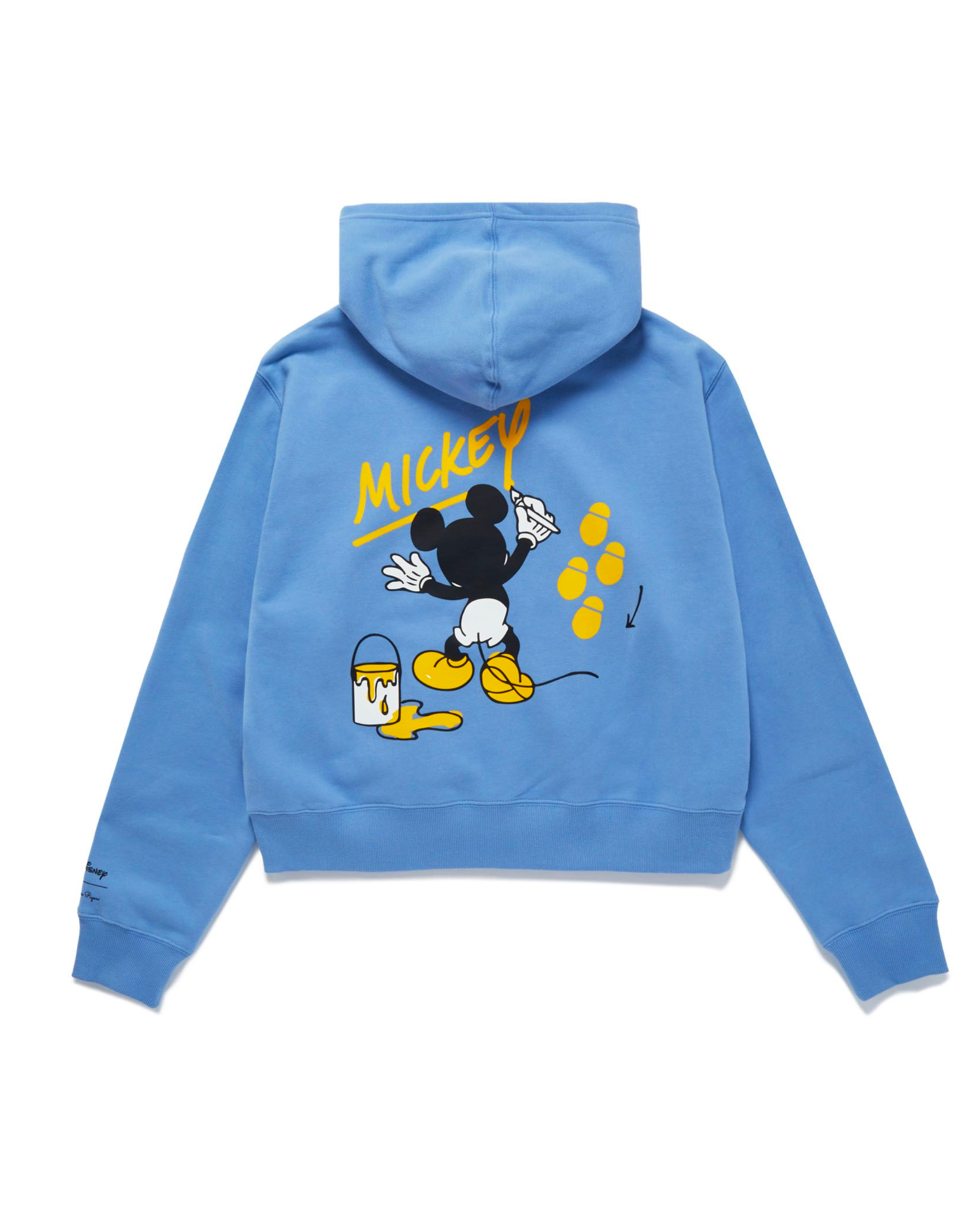 Sweat à capuche zippé Mickey Mouse peint
