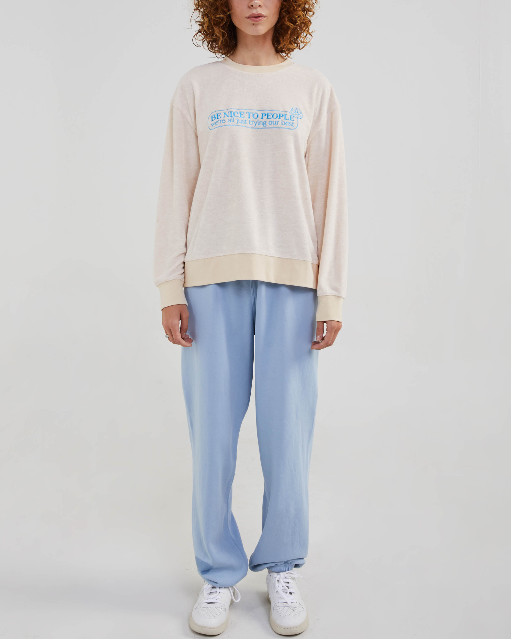 Be Nice Terry Crewneck