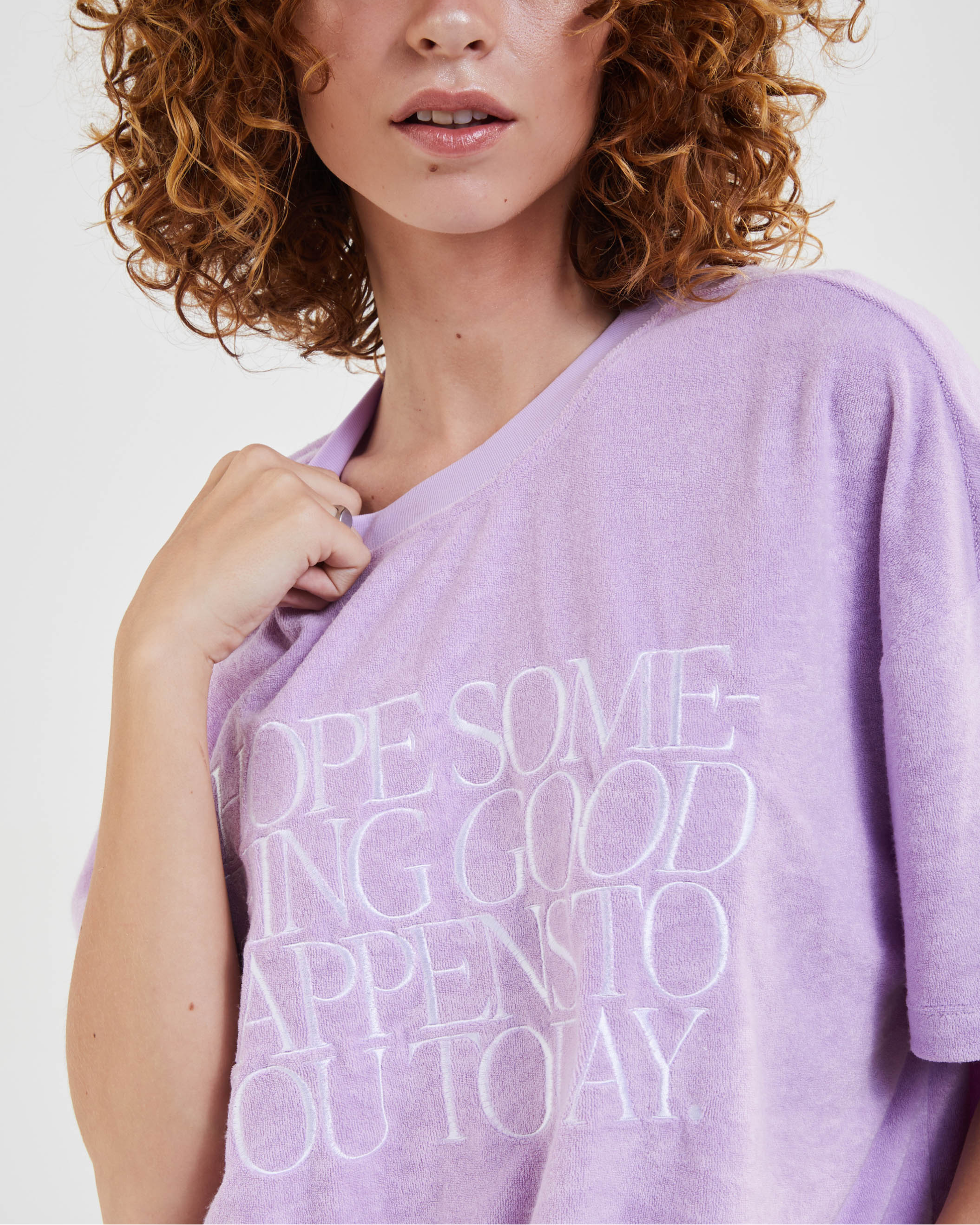 Hopeful Terry Oversized Tee