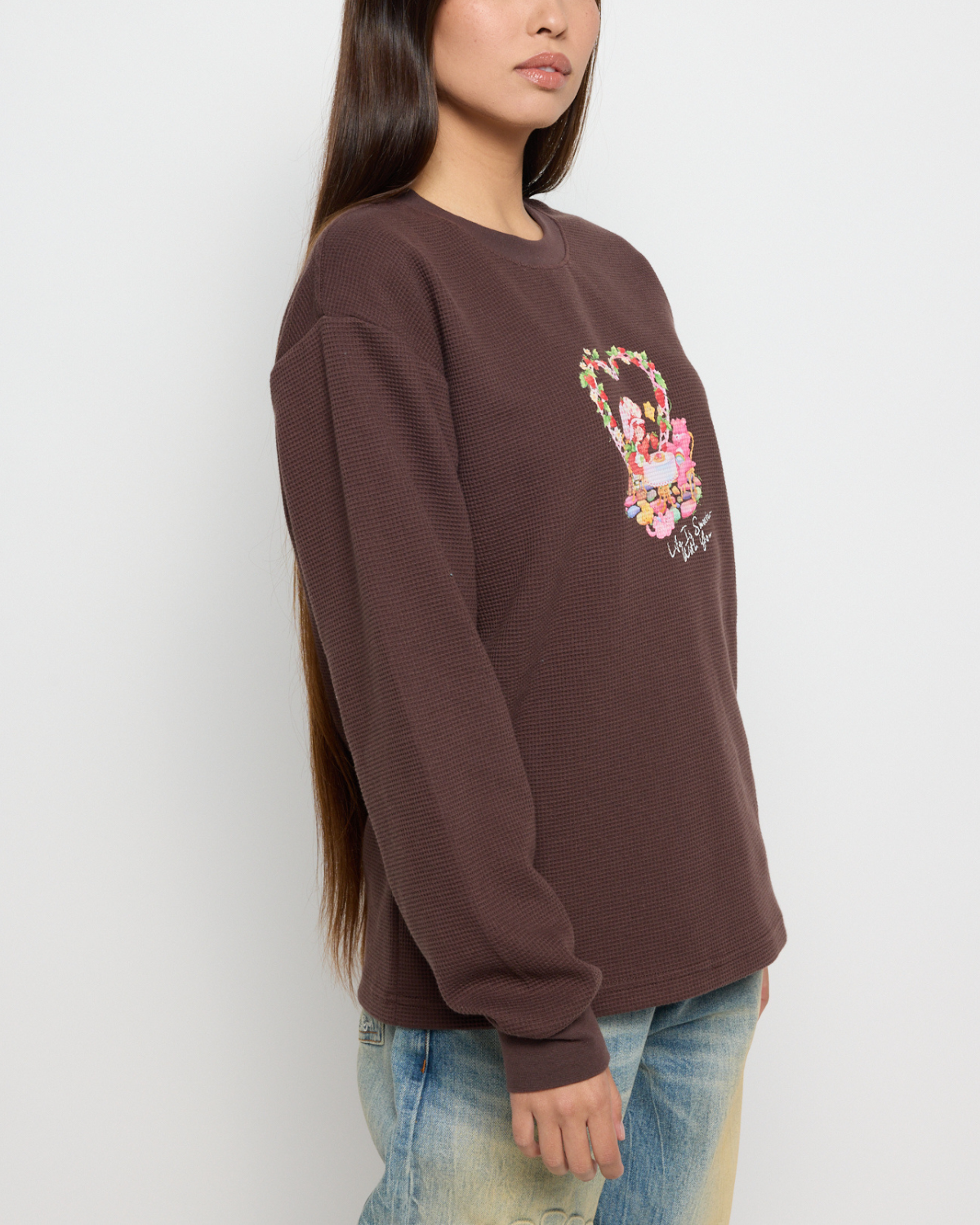Life Is Sweet Thermal Long Sleeve, Brown