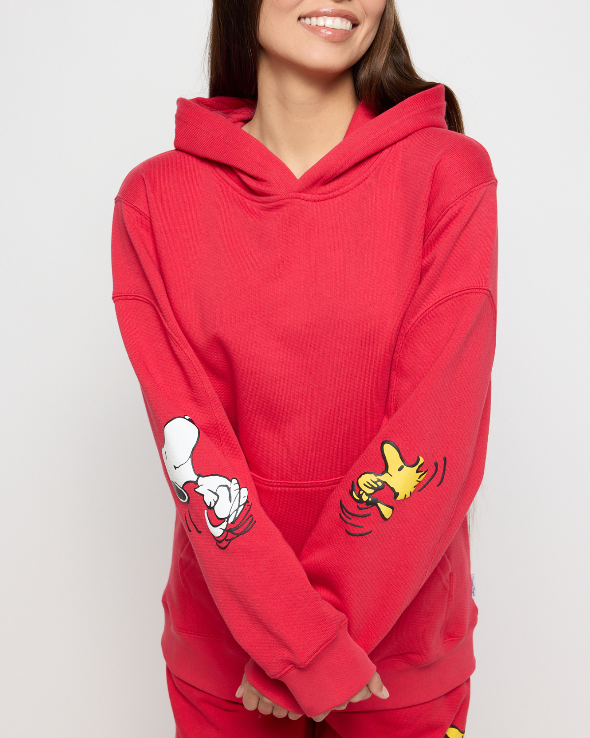 Snoopy & Woodstock Hoodie, Red – Samii Ryan Snoopy & Woodstock Hoodie, Red – Samii Ryan