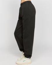 Pantalon de survêtement noir délavé à la pierre