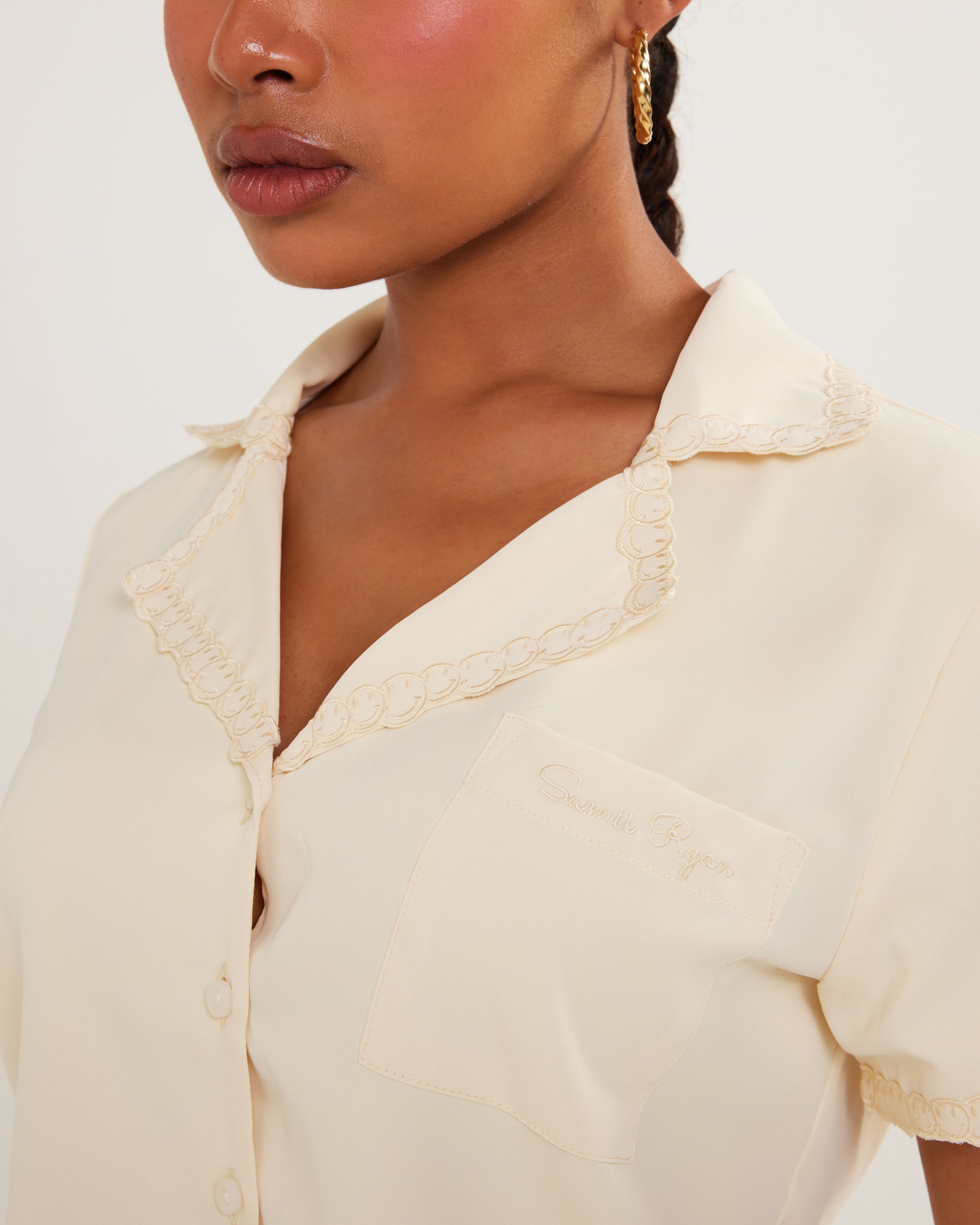Smiley® Sheer Shirt - By Samii Ryan