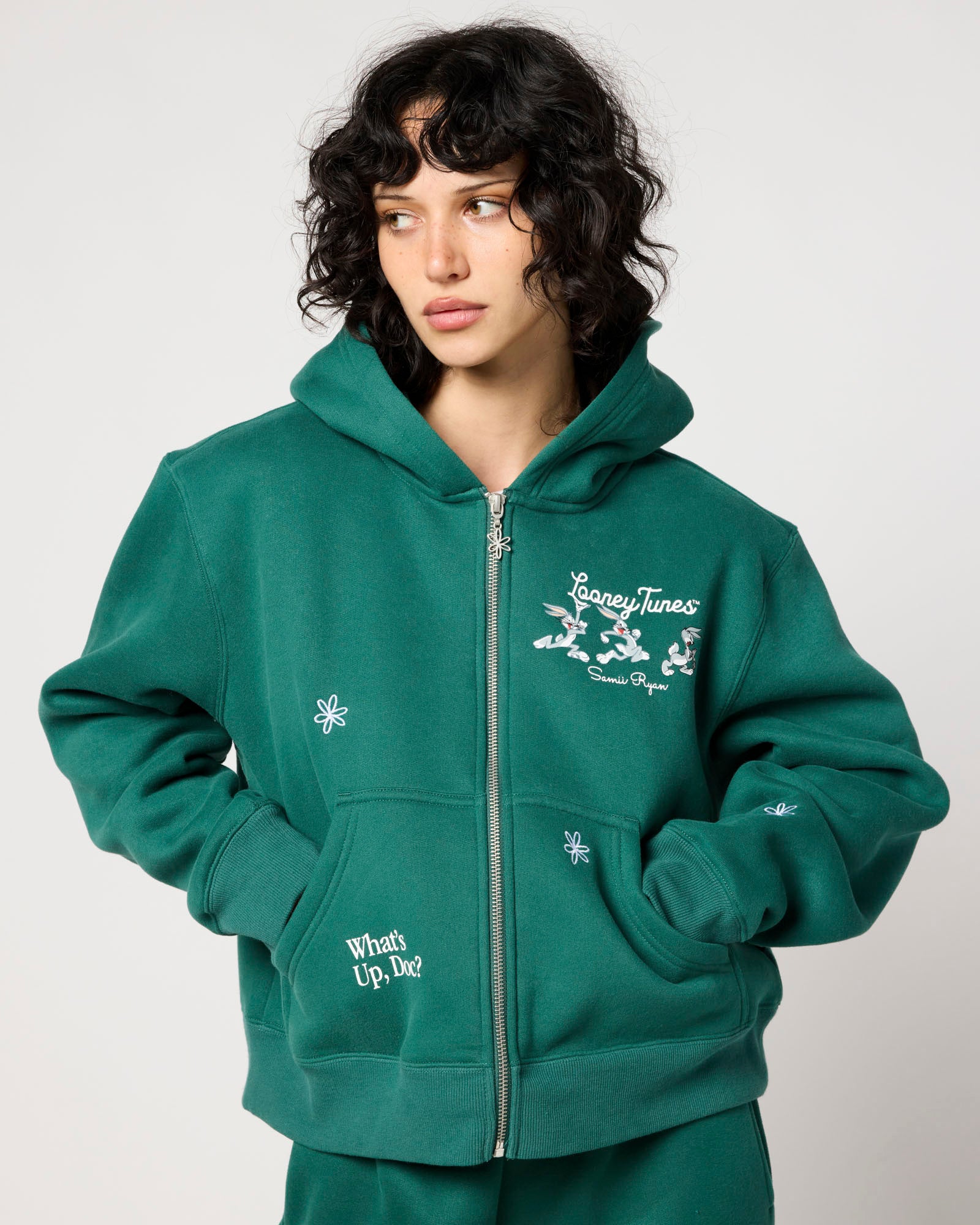 Looney Tunes That's All Folks Zip- Up – Samii Ryan