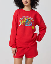 Sesame Street Spreads Joy Thermal Long Sleeve, Red