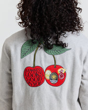 Smiley Freshly Picked Varsity Jacket, Grey