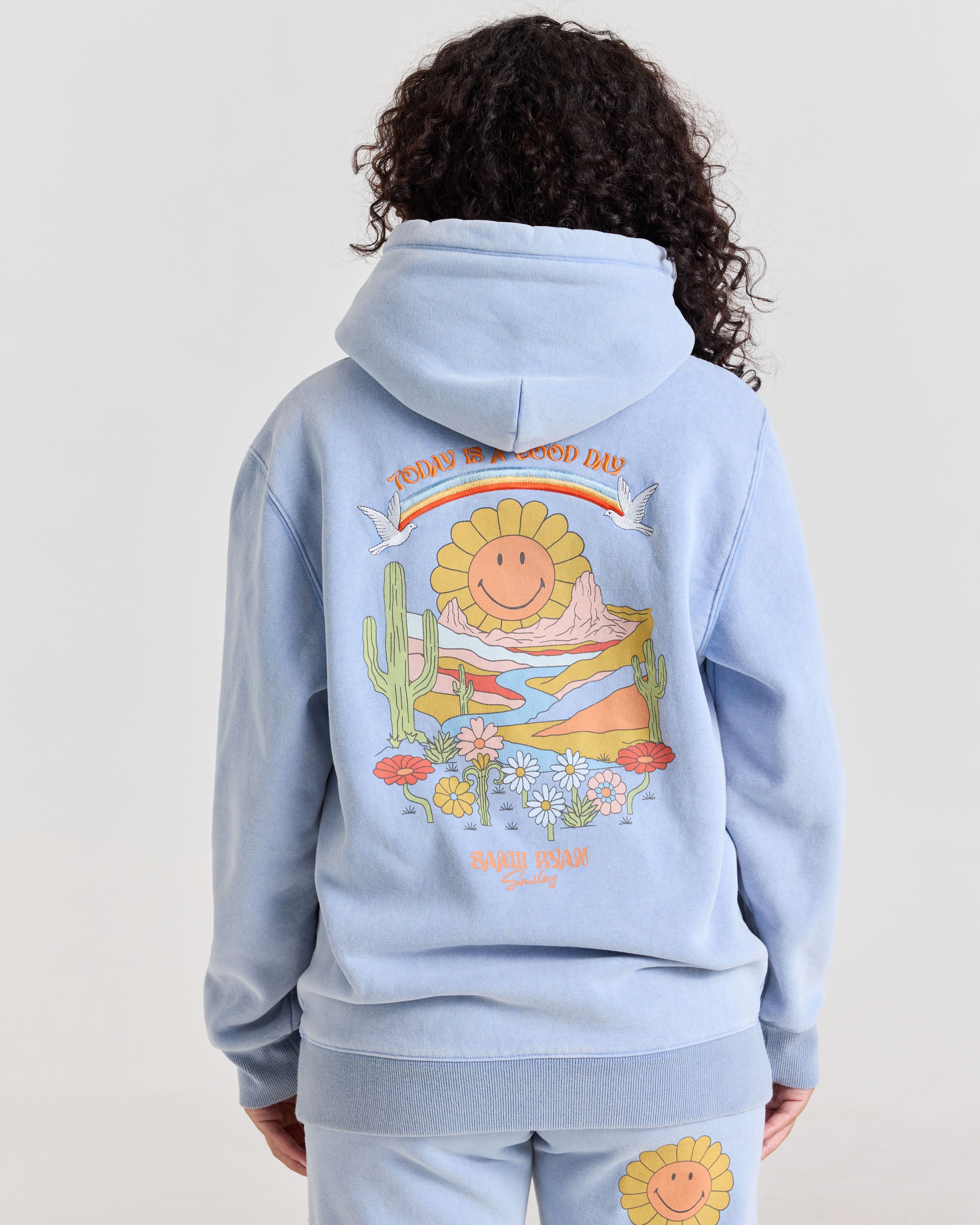 Smiley® Mirage Hoodie, Blue – Samii Ryan