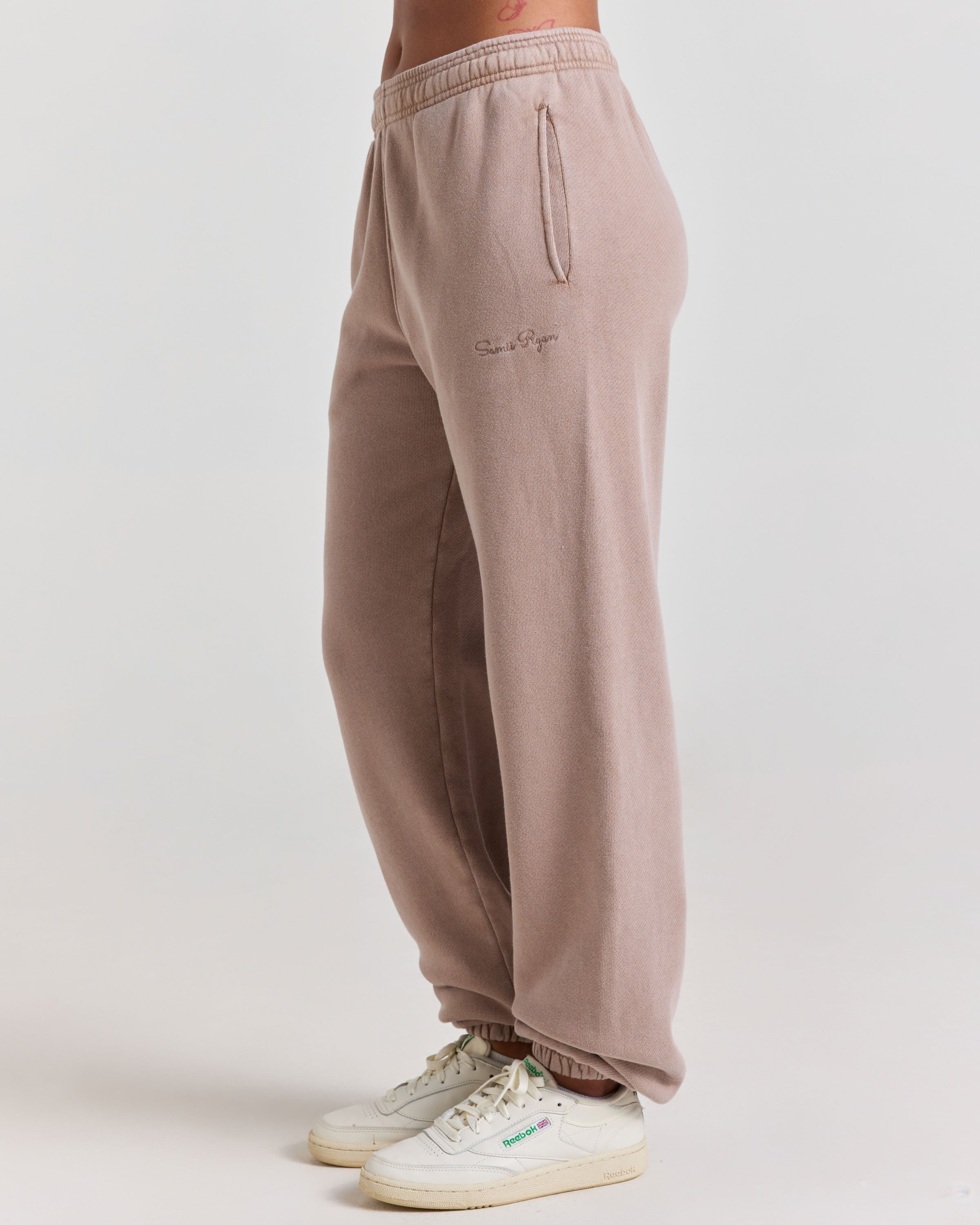 Stone Wash Sweatpants, Taupe