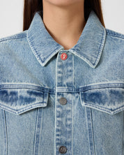 Wild Cherry Oversized Denim Jacket