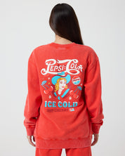 Cowgirl Pepsi Crewneck, Red