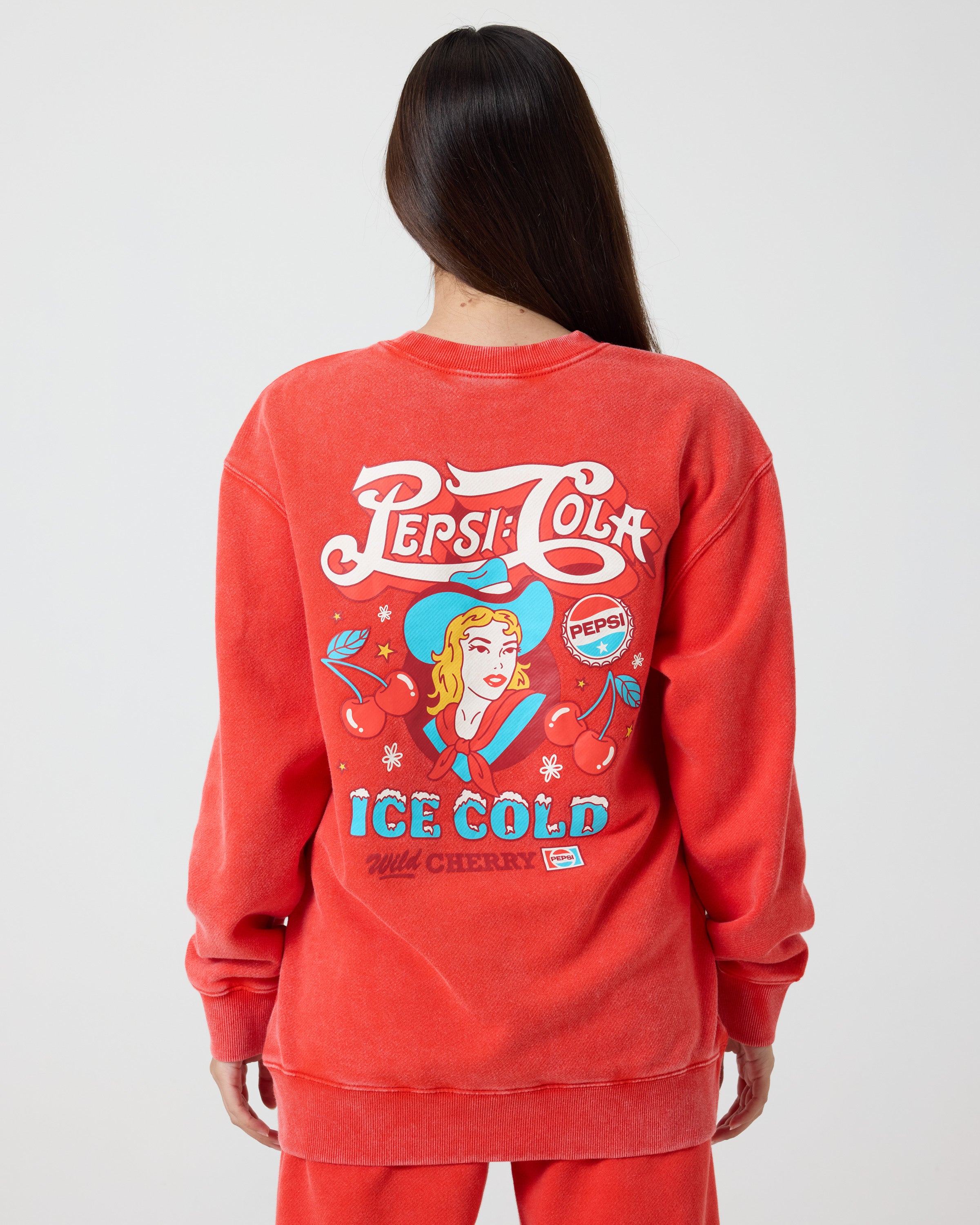 Cowgirl Pepsi Crewneck, Red