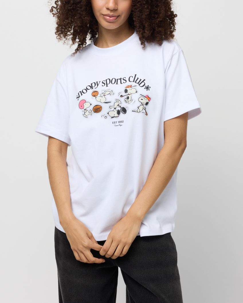 Snoopy Sports Club Oversized Tee – Samii Ryan