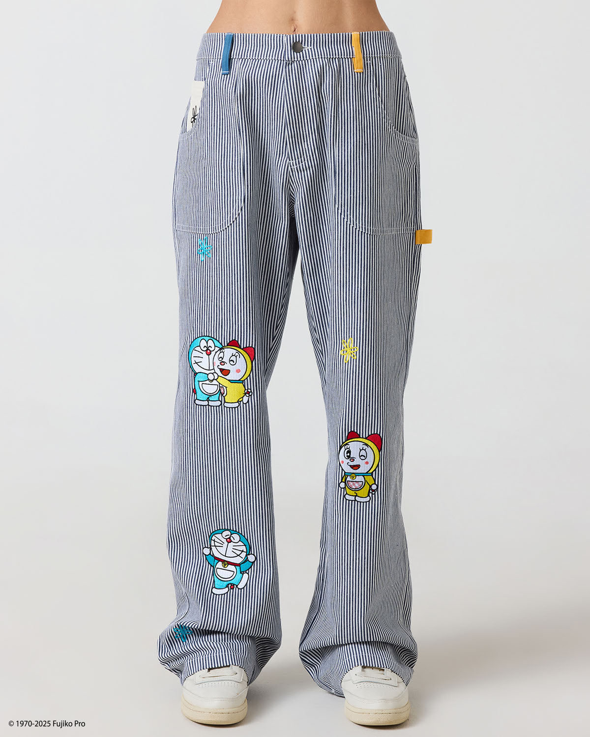 パンツ ORIMI 24AW big big slacks rame stripe パンツ ORIMI 24AW big big slacks rame stripe Casual Striped Wide