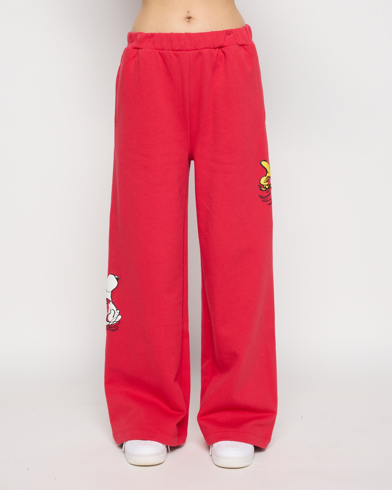 Snoopy & Woodstock Open Leg Sweatpants, Red – Samii Ryan