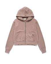 Stone Wash Zip Up Hoodie, Taupe