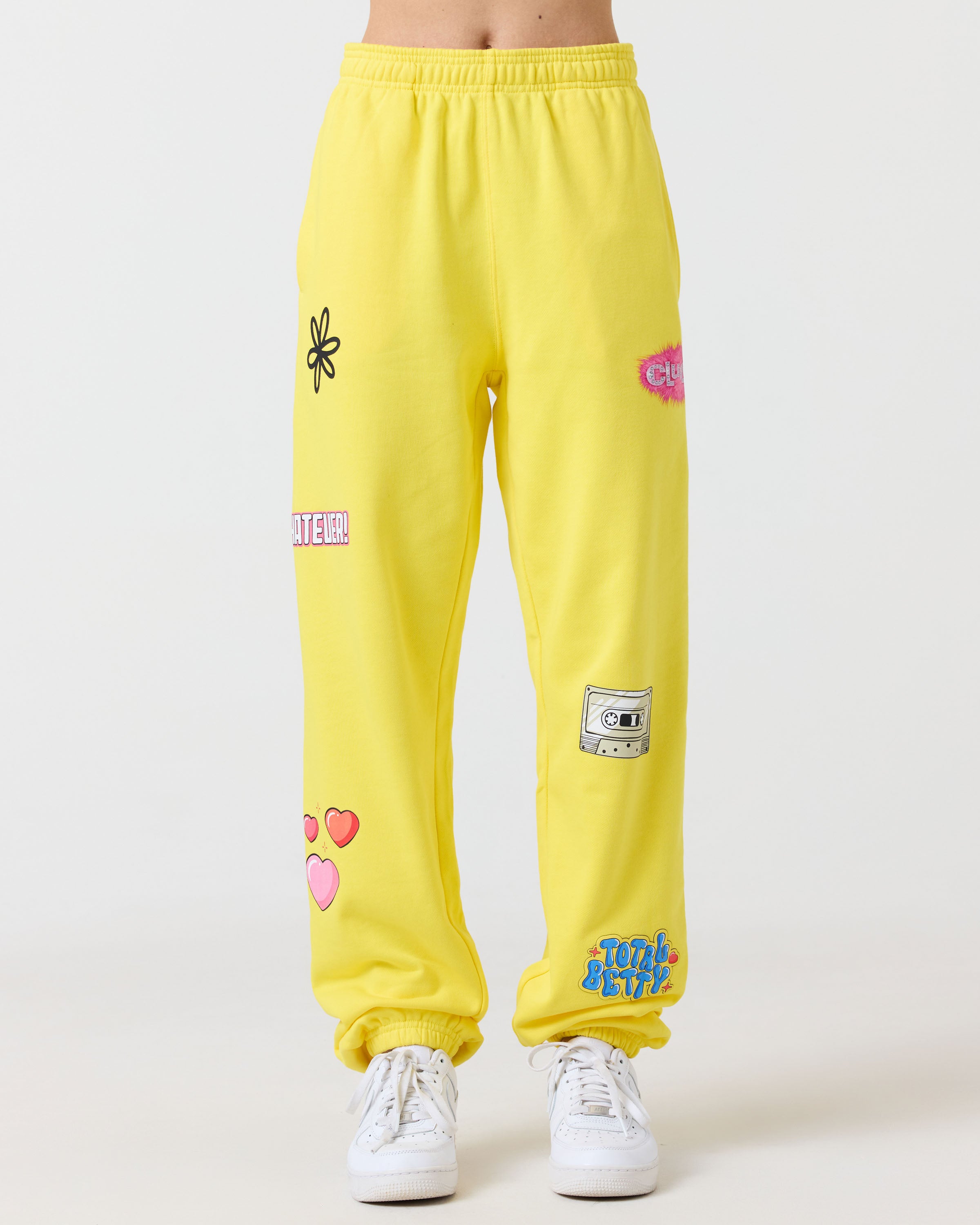 Clueless Collage Sweatpants, Yellow – Samii Ryan