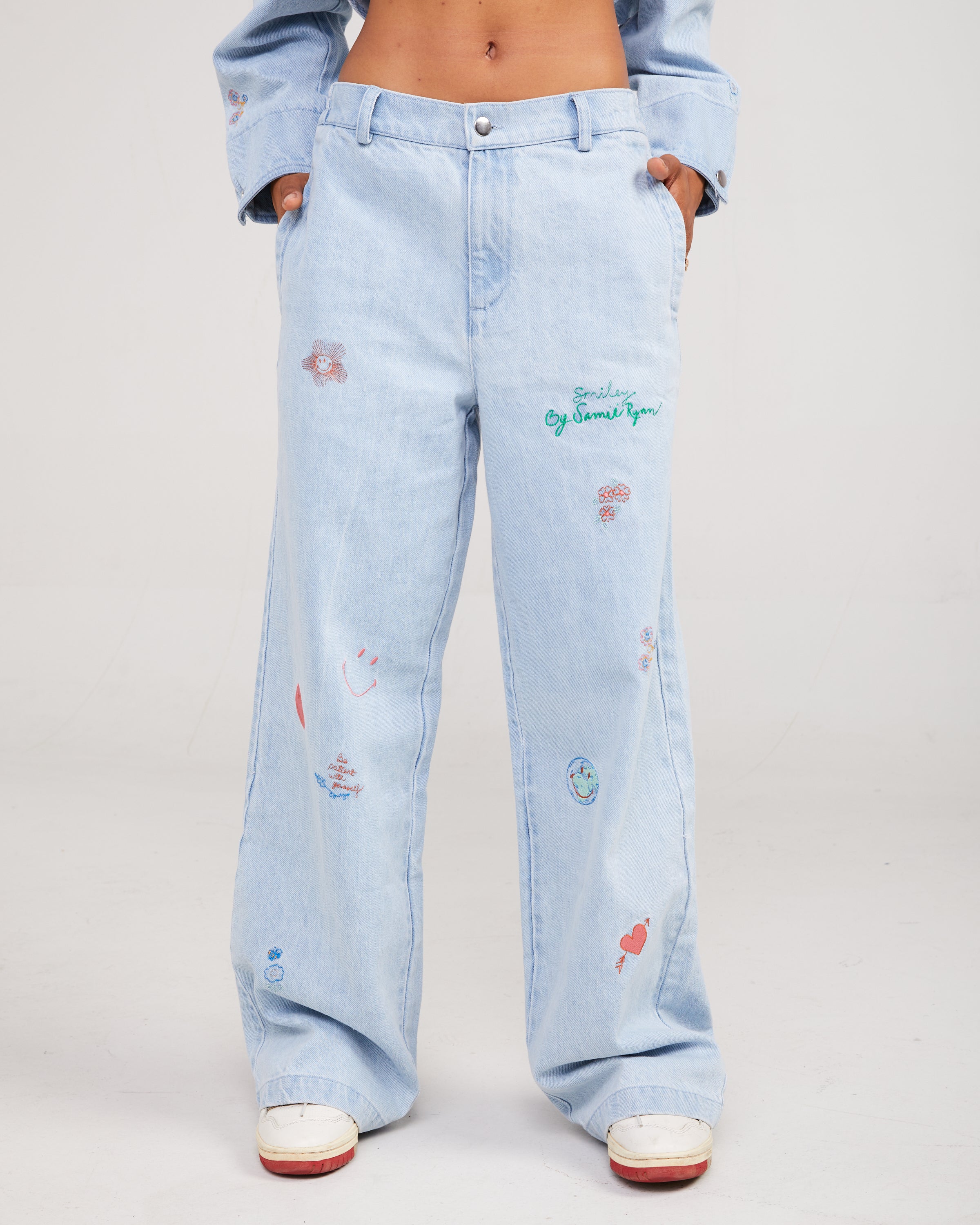 Smiley® Denim Pants – Samii Ryan