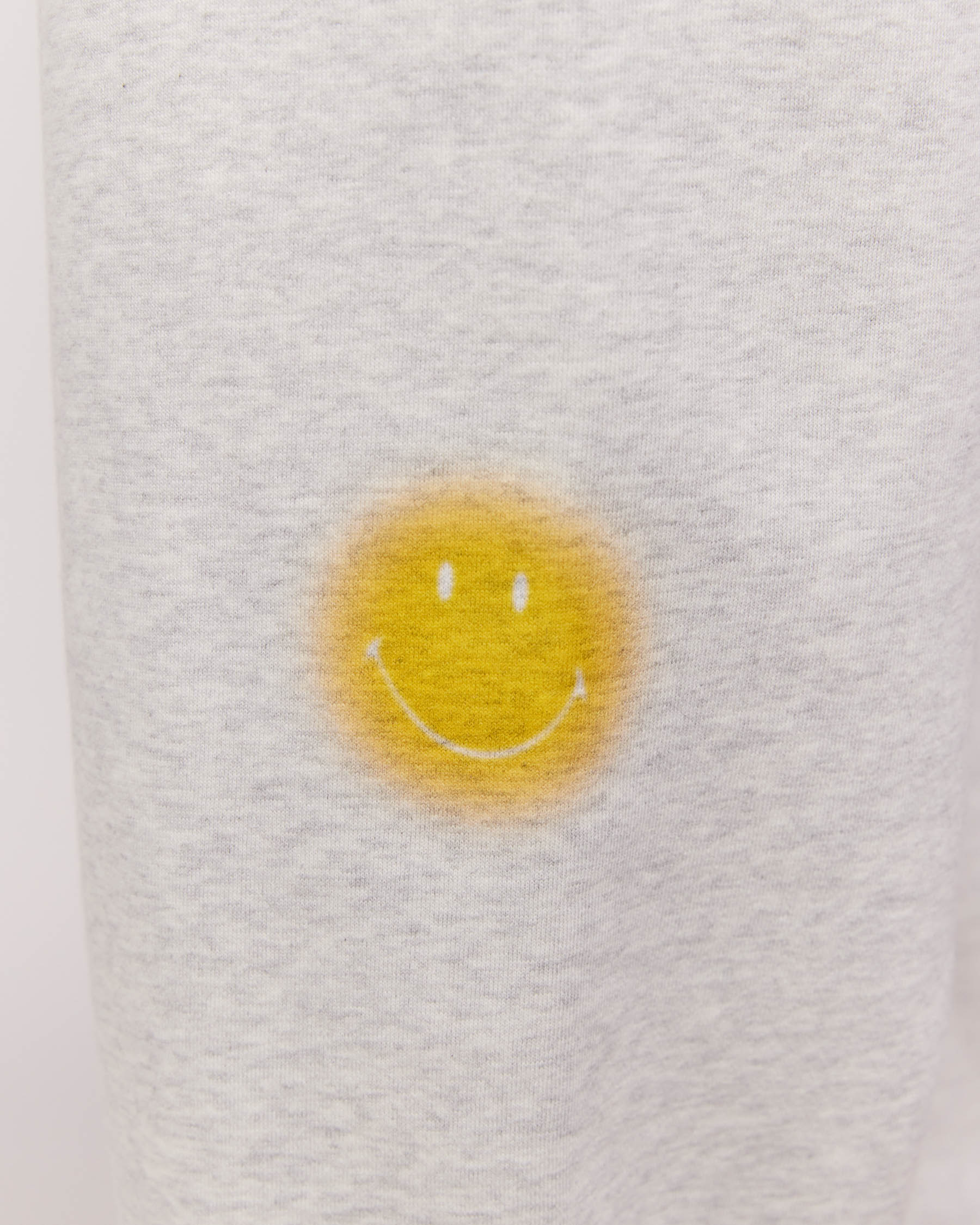 smiley face grey sweatpants