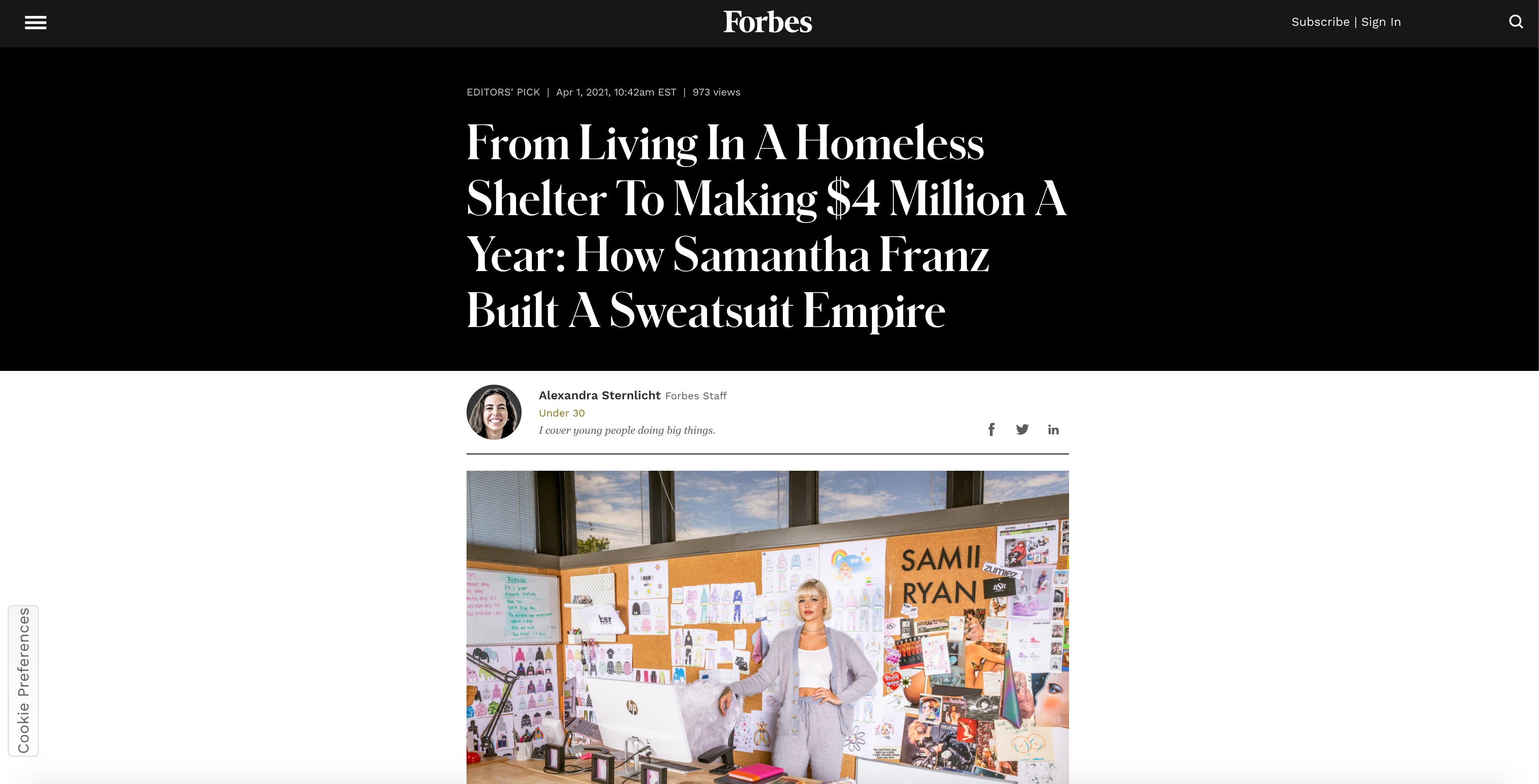 Founder Featured in Forbes