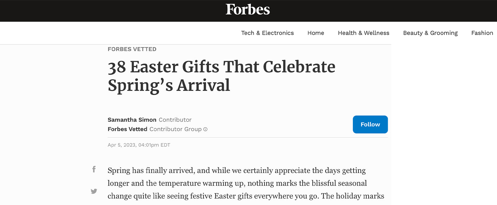 As Seen In FORBES