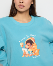 Kindness Season Crewneck, Blue