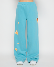 Kindness Season Open Leg Sweatpants, Blue