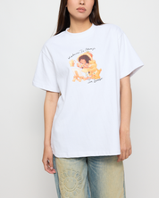 Kindness Season Oversized Tee, White