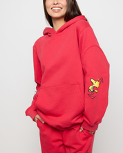 Snoopy & Woodstock Hoodie, Red