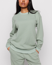 Smiley® Thermal Crewneck, Olive