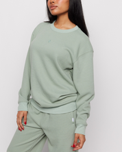 Smiley® Thermal Crewneck, Olive