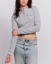 Charmed Waffle Knit Long Sleeve