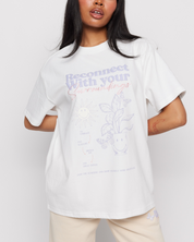 Smiley® Reconnect Oversized Tee, White