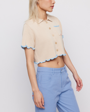 With Luck Cropped Shirt