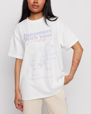 Smiley® Reconnect Oversized Tee, White