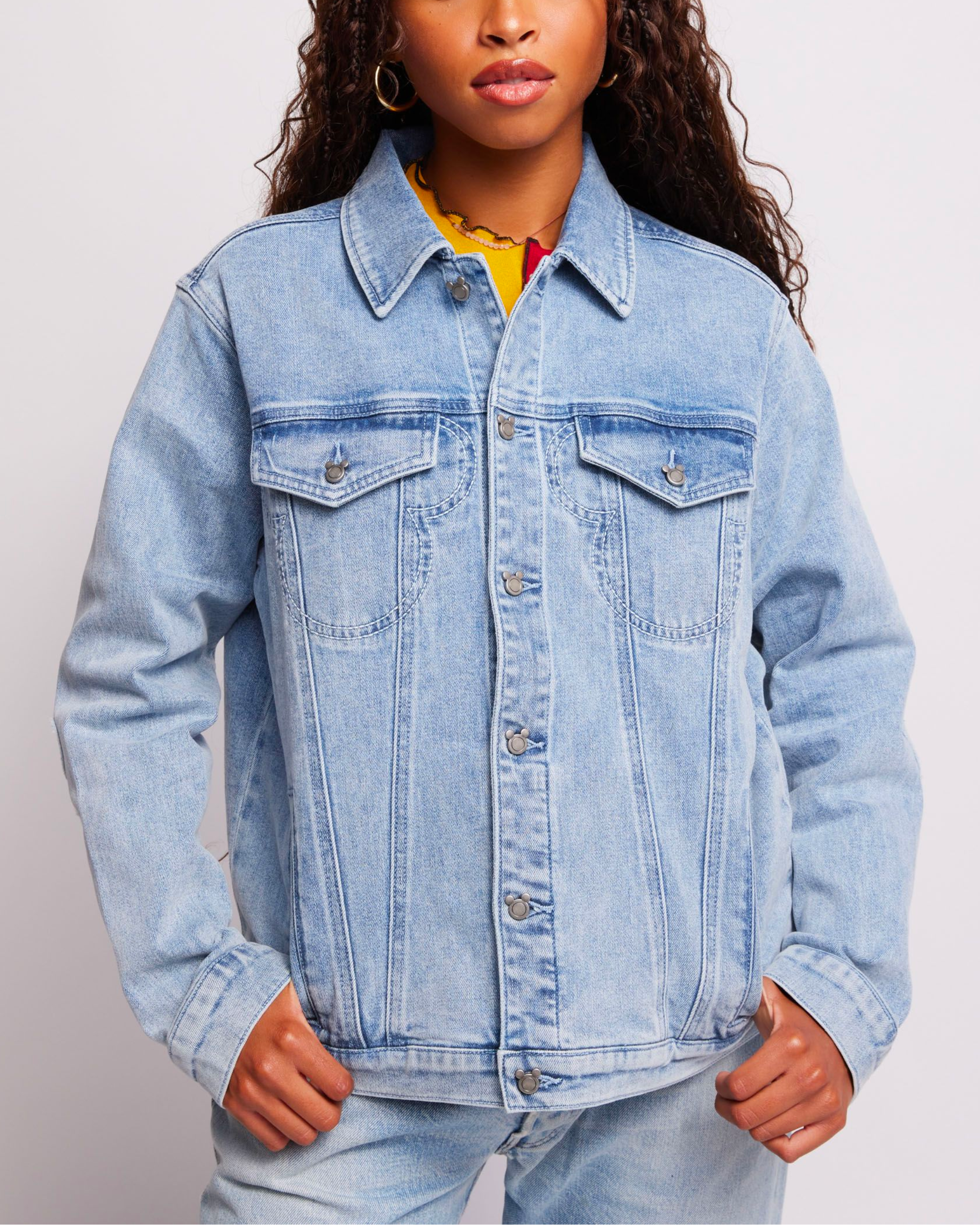 Disney Mickey Mouse Denim Oversized Jacket – Samii Ryan Disney Mickey Mouse Denim Oversized Jacket – Samii Ryan