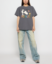 Peanuts Oversized Tee, Charcoal