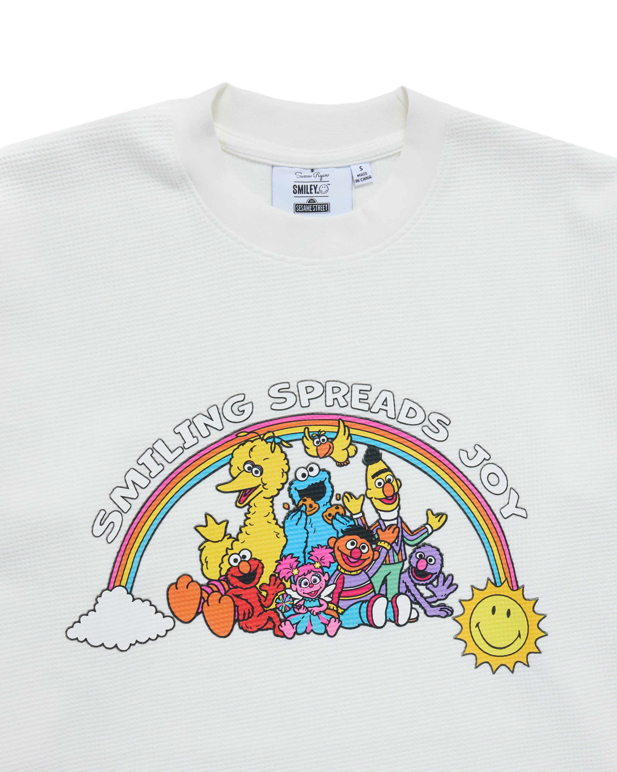 Sesame Street Spreads Joy Thermal Long Sleeve, White