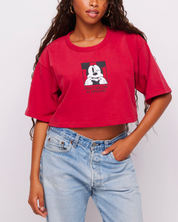 Disney Silly Mickey Mouse Crop Tee