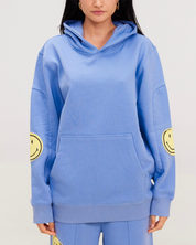 Smiley® Oversized Hoodie, Blue