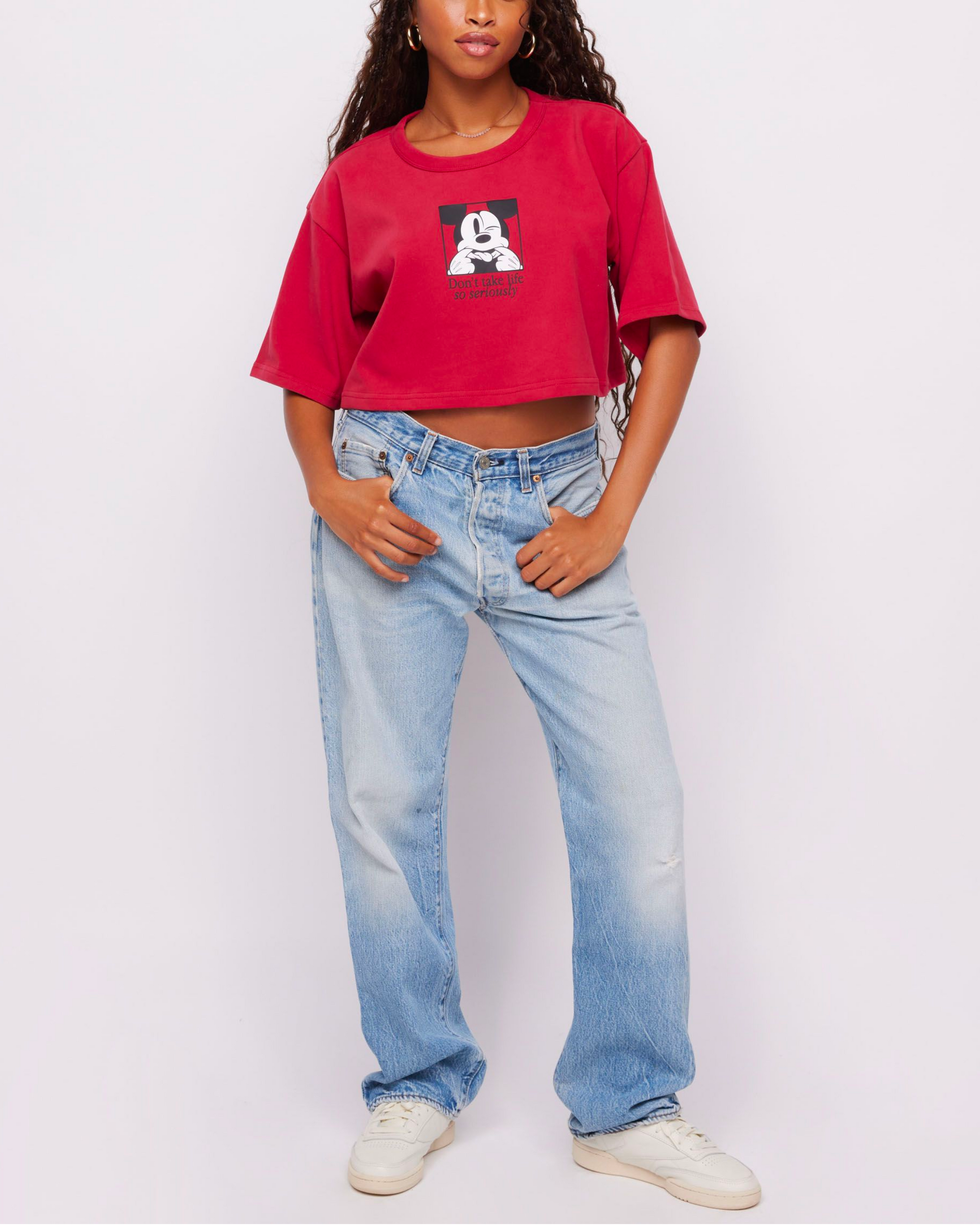 Disney Silly Mickey Mouse Crop Tee – Samii Ryan Disney Silly Mickey Mouse Crop Tee – Samii Ryan