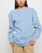 Peanuts Tonal Crewneck, Blue