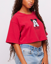 Disney Silly Mickey Mouse Crop Tee