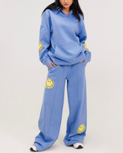 Smiley® Oversized Hoodie, Blue