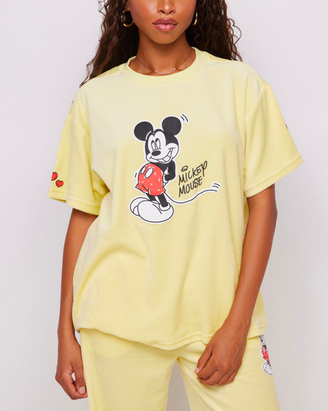 Disney Mickey Mouse Oversized Velour Tee – Samii Ryan
