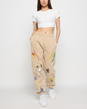 Peanuts Create Sweatpants, Tan