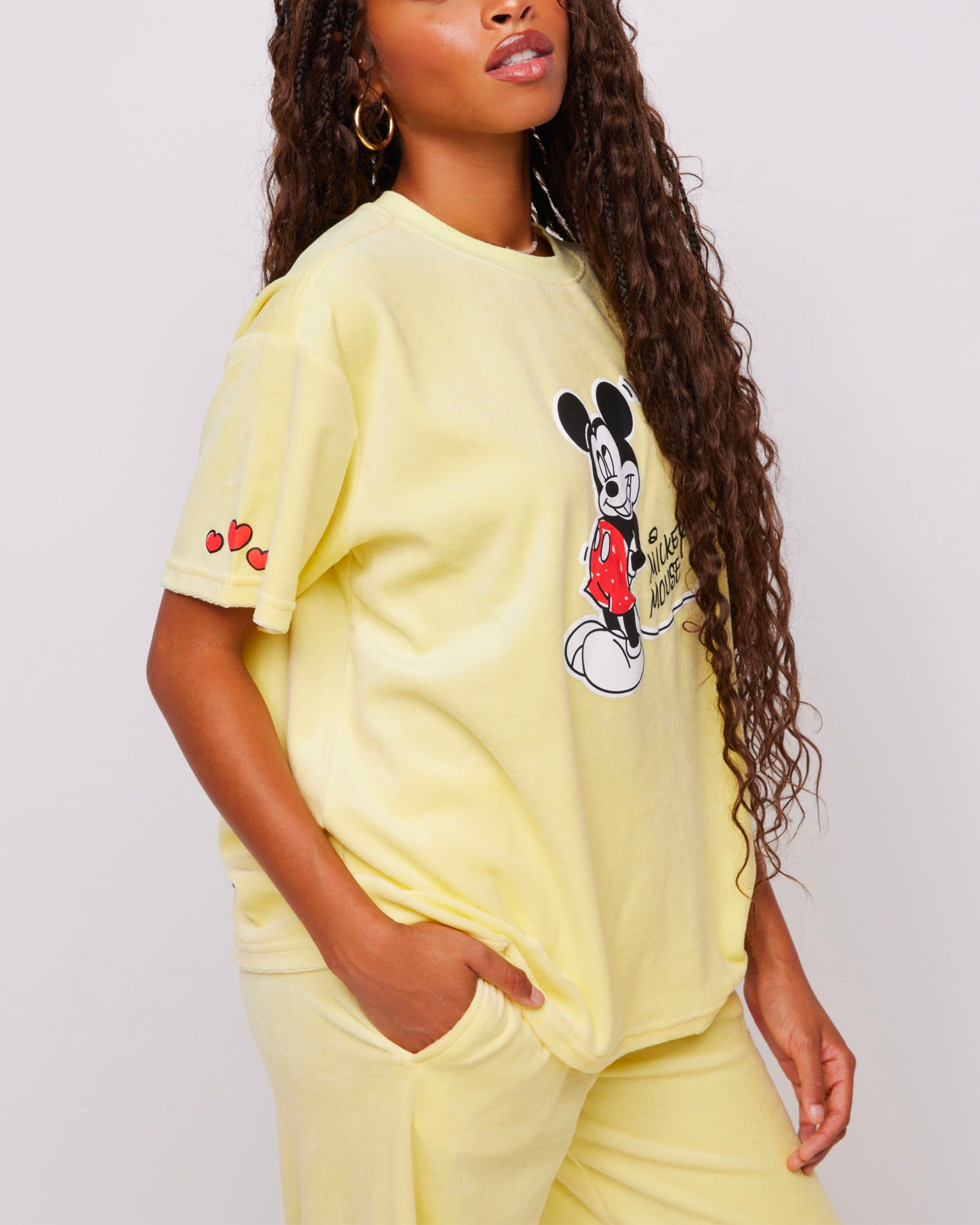 Disney Mickey Mouse Oversized Velour Tee – Samii Ryan Disney Mickey Mouse Oversized Velour Tee – Samii Ryan