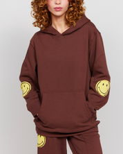 Smiley® Oversized Hoodie, Brown