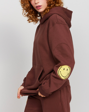 Smiley® Oversized Hoodie, Brown