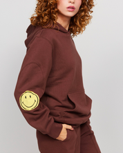 Smiley® Oversized Hoodie, Brown